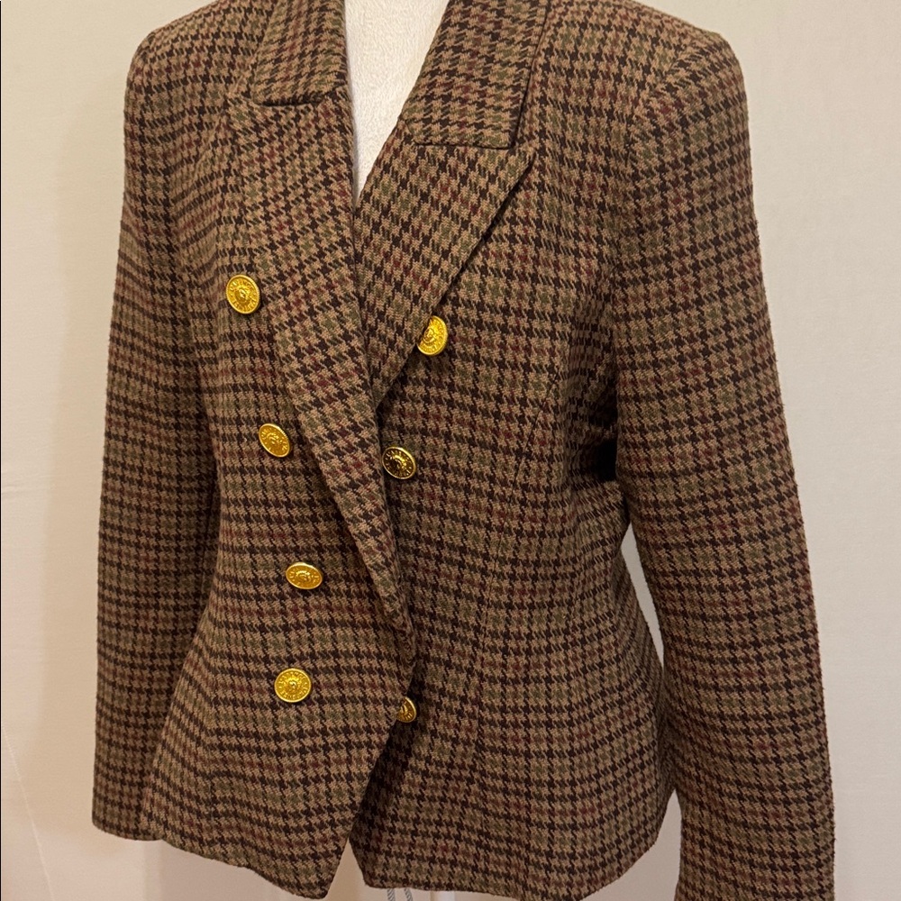 L'AGENCE Bethany Structured Tweed Blazer Jacket - Picture 8 of 14
